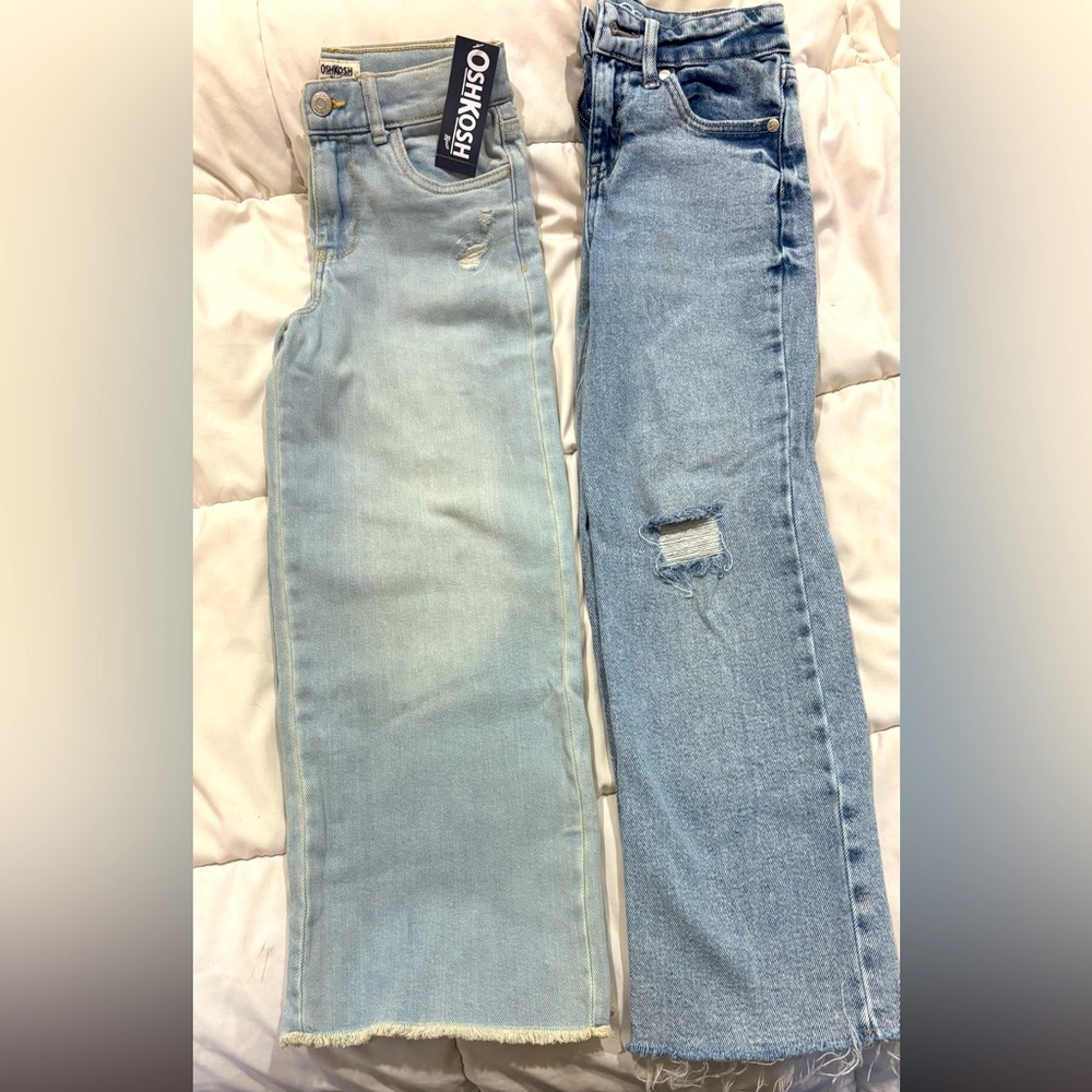Girls wide leg jeans bundle Oshkosh and art class size 7
